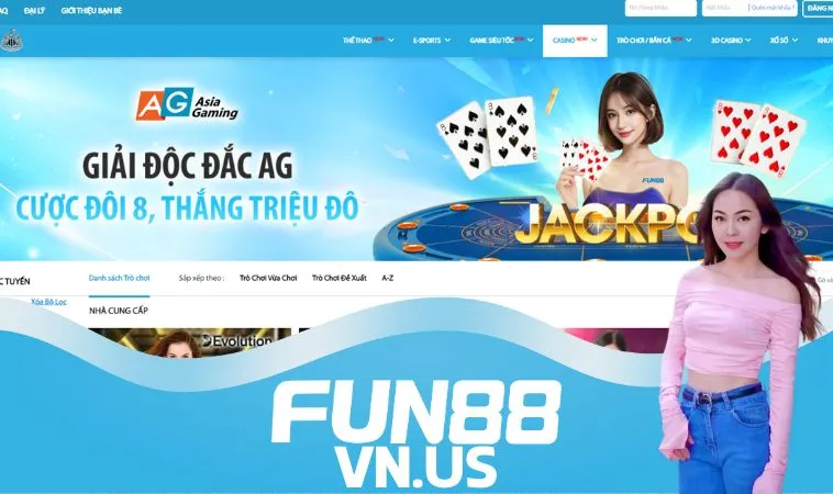 Hoàn trả 0.8% mỗi ngày không giới hạn được Fun88 áp dụng cho sảnh Casino